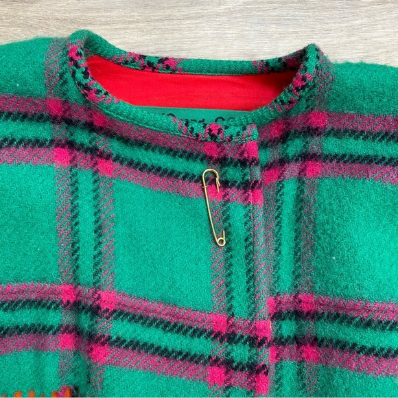 Vintage Couture Jean Charles De Castelbajac Wool Fringe Overcoat Ko & Co Deigner - Picture 6 of 16